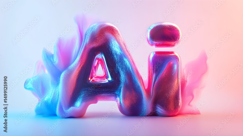Fototapete 3d text 