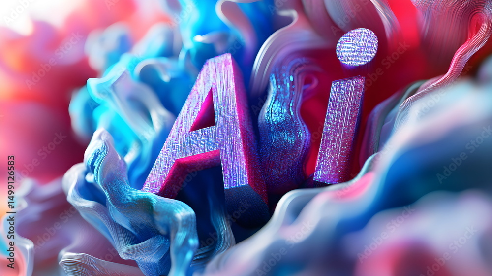 Fototapete 3d text 