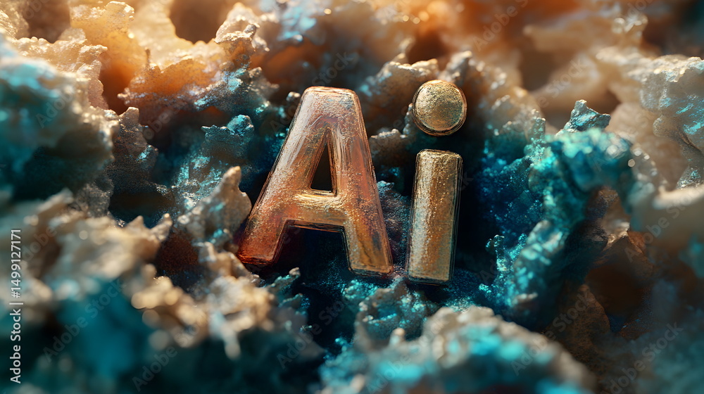 Fototapete 3d text 