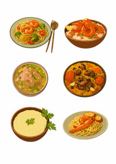 vector illustration of food 