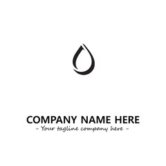 Water drop logo company design vector illustration
