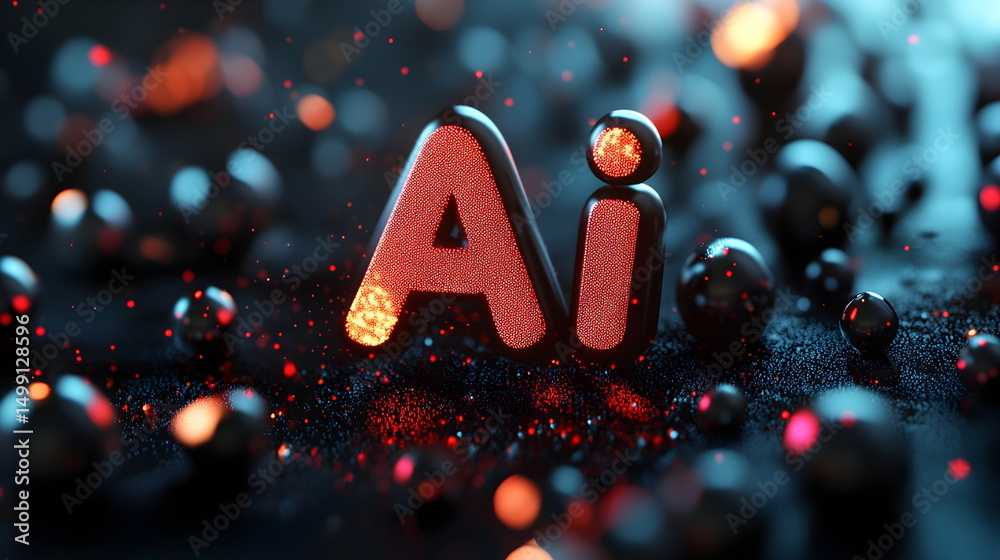 Fototapete 3d text 