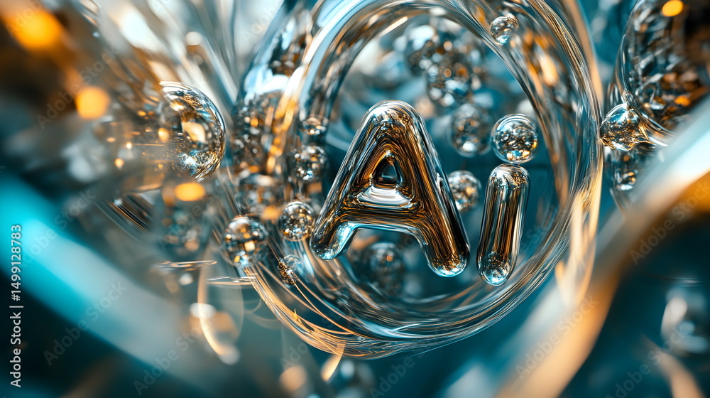 Fototapete 3d text 