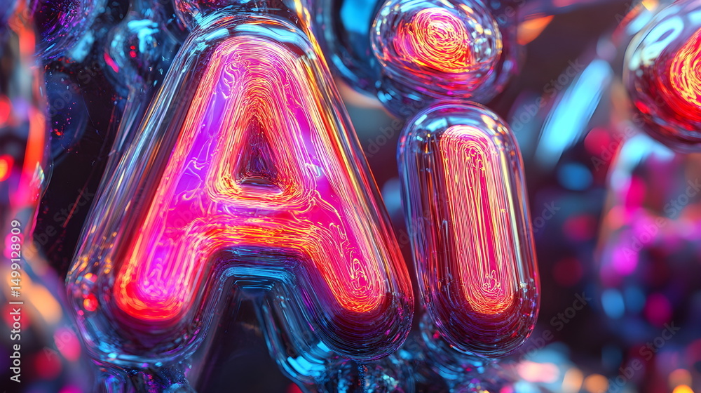 Fototapete 3d text 