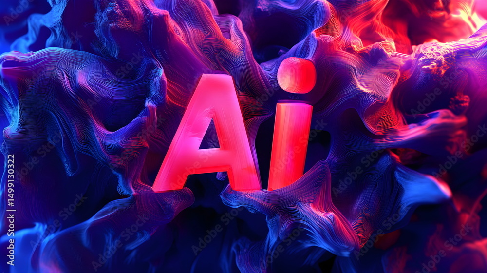 Fototapete 3d text 