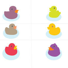 set of  duck vector design