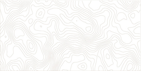 Abstract lines background. Contour maps. Topo contour map on white background. Abstract background with waves Geographic mountain relief.
