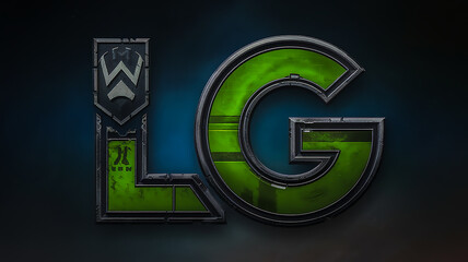 Design a Cyberpunk-Inspired ‘LG’ Gaming Logo Fusing Cyberpunk 2077, Counter-Strike, and PUBG