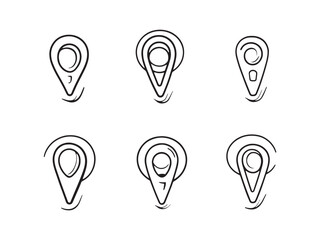 Gps Tracker Device Outline Minimal Style Vector Graphic