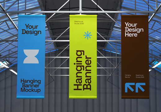 Hanging Banner Mockup