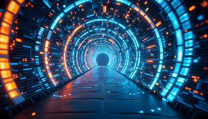 futureistic model with digital transformation 