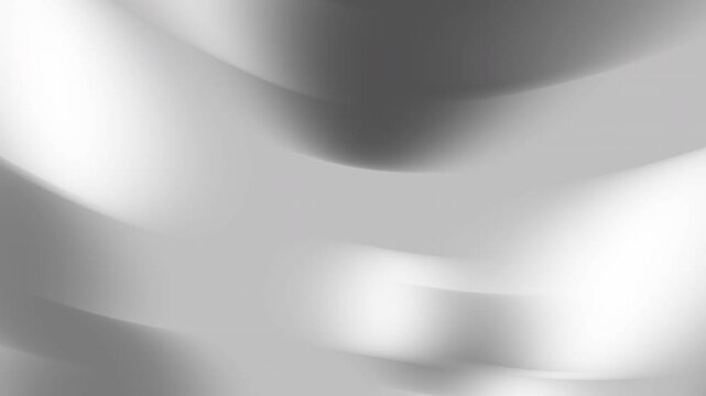 Sleek chrome inspired abstract design with silver gradient color flow in modern soft curve layout for graphic presentation interface technology template or product background with clean finish