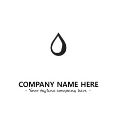 Water drop logo company design vector illustration