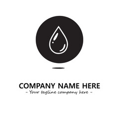 Water drop logo company design vector illustration