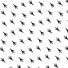 Bird Footprints in a Repeating Pattern