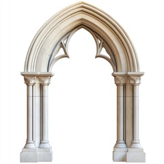 Traditional Gothic pointed arch architecture gothic stone.