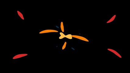 Colorful Sparky Animated Particles Overlay