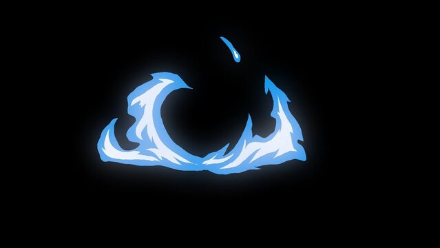 Blue Fire Animated Overlay