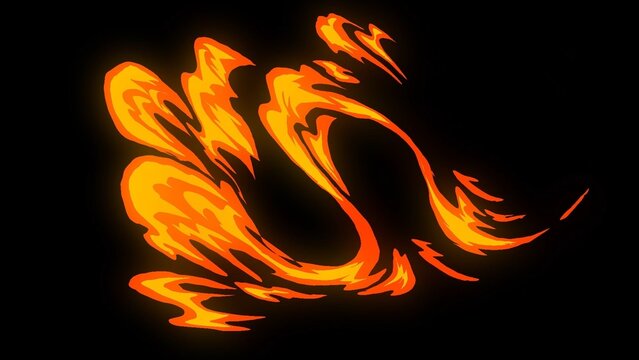 Hot Fire Flame Animated Overlay