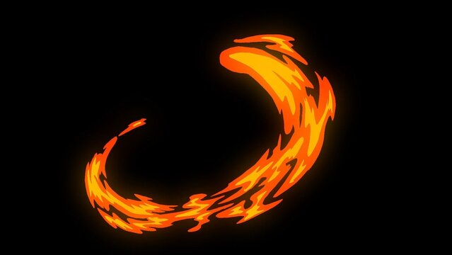 Anime Cartoon Animated Fire Overlay