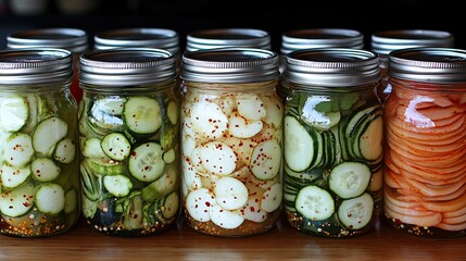 Pickled Vegetables in Jars. (1)