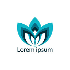 Creative and luxurious company logo, Beautiful flower vector logo,