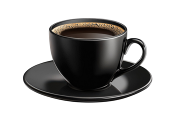 Black Coffee Cup Aromatherapy Morning Caffeine Ritual Art Coffee Break Dark Roast Espresso Hot on transparent background