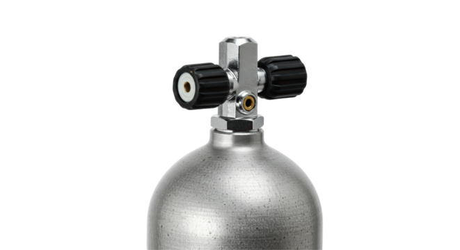 Isolated Scuba Diving Air Tank Valve Equipment
