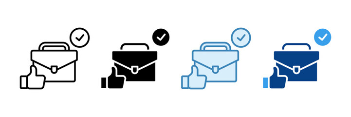 Job Satisfaction Icon Set Multiple Style Collection