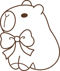 Cute Capybara Doodle