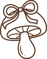Mushroom with bow
