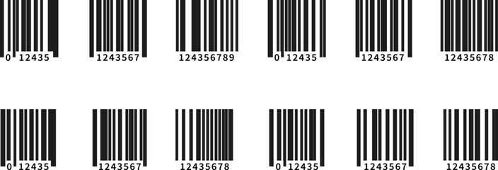 Set of  barcode  for design elements