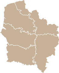 Carte r&eacute;gion Hauts-de-France