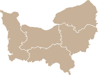 Carte région Normandie
