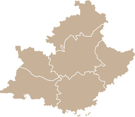Carte région Provence-Alpes-Côte d'Azur