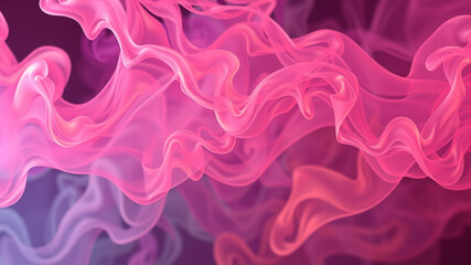 Obraz premium Abstract pink and purple swirling smoke design background