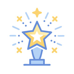 Sparkling Star Award Icon – Achievement and Excellence Symbol