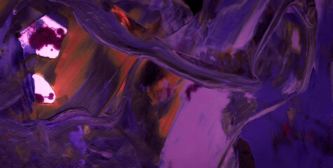 A Painting Blending Water, Light, and Dirty Parchment Textures