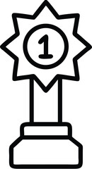 vector illustration of a podium