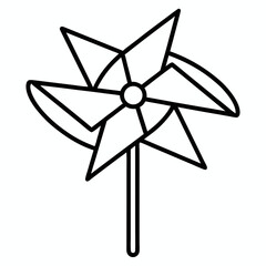 colorful pinwheel isolated on white