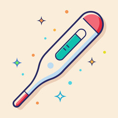 thermometer and pills