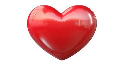 Heart shaped speech box 3d render icon on white background