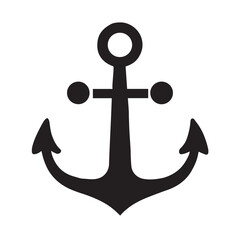  Anchors icon . Nautical signs. vector illustration.