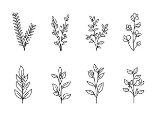 Elegant Her Bed Butter Line Art Simple Stroke Vector Design