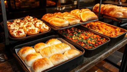 Variety of baked goods displayed