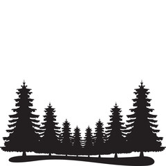  Pine Tree Silhouette