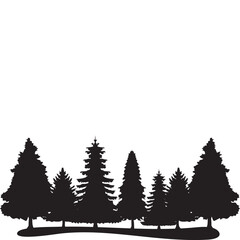  Pine Tree Silhouette