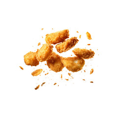 fried nuggets falling png