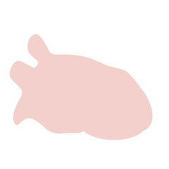 Chicken Meat Flat Illustration 