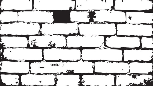 Vector distressed overlay brick wall old texture. Grunge abstract background. Brickwork grunge abstract background design.